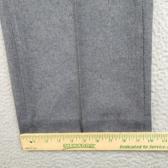 Vintage Haggar Tweed Wool Slacks Pants 34x29 Gray Pleated Trousers Men's Casual - Picture 6 of 7